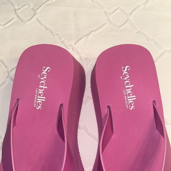 Seychelles Pink Platform Sandals(Size 6) - Picture 5 of 8